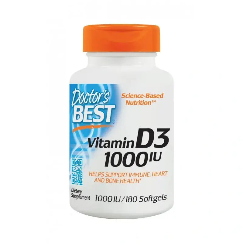 Beste Vitamin D3 1000 IU - 180 Gelkapseln