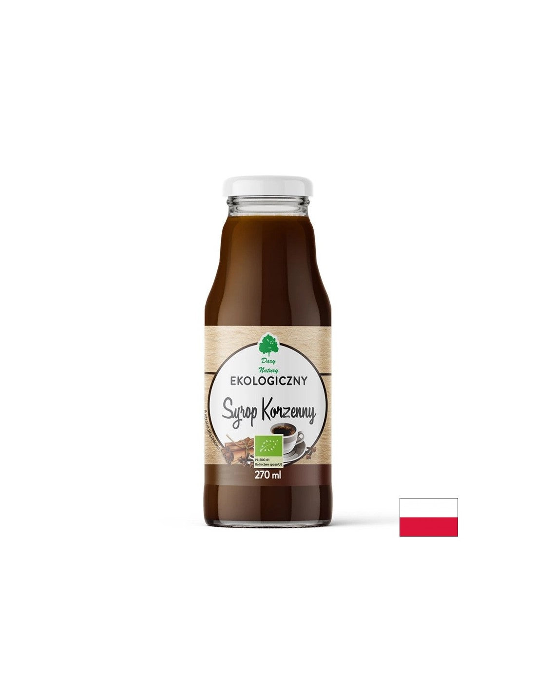 Würziger Sirup mit Gewürzen – zur Zugabe zu Getränken und Desserts, 270 ml