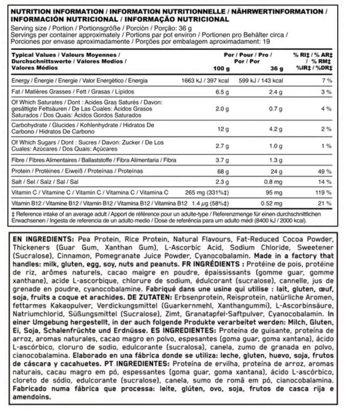 100% Pflanzen Gold Standard - 0,684 kg