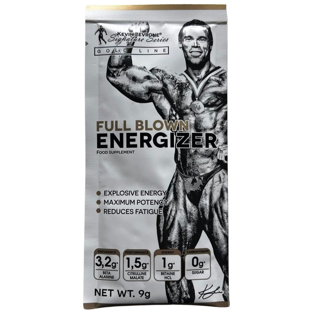 Goldlinie / vollgeblasener Energizer Pre-Workout / Probe 9 Gramm