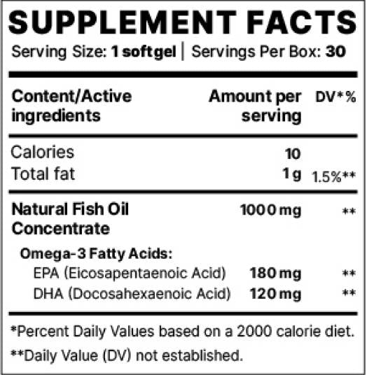 Omega -3 -bp essentiell - 30 Gelkapseln