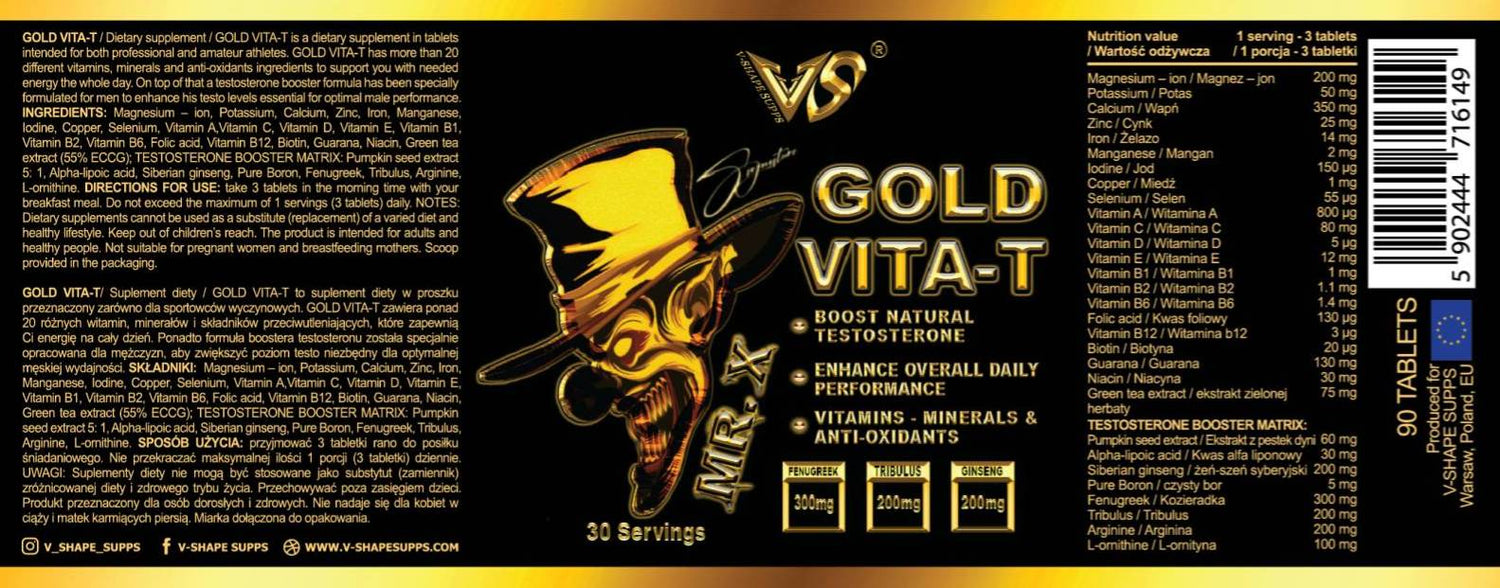Mr. X Gold Vita-T 90 Tabletten