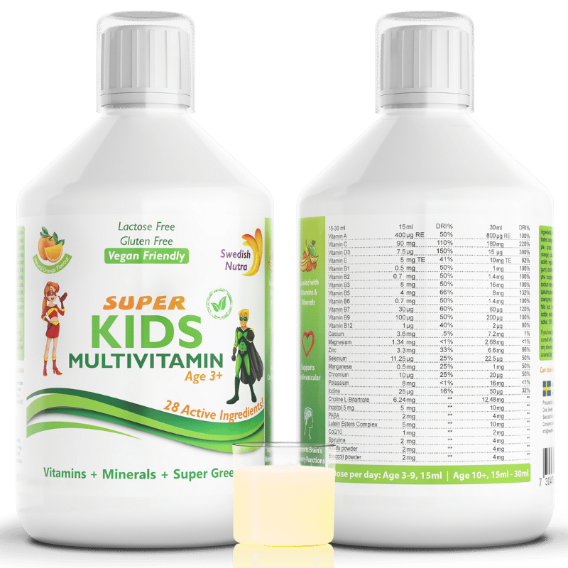 Super Kids Kinder-Multivitaminpräparat (3-12 Jahre) - 500 ml