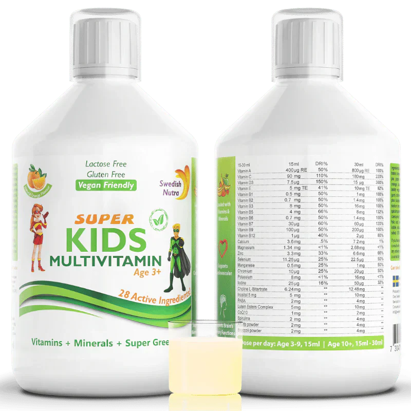 Super Kids Kinder-Multivitaminpräparat (3-12 Jahre) - 500 ml