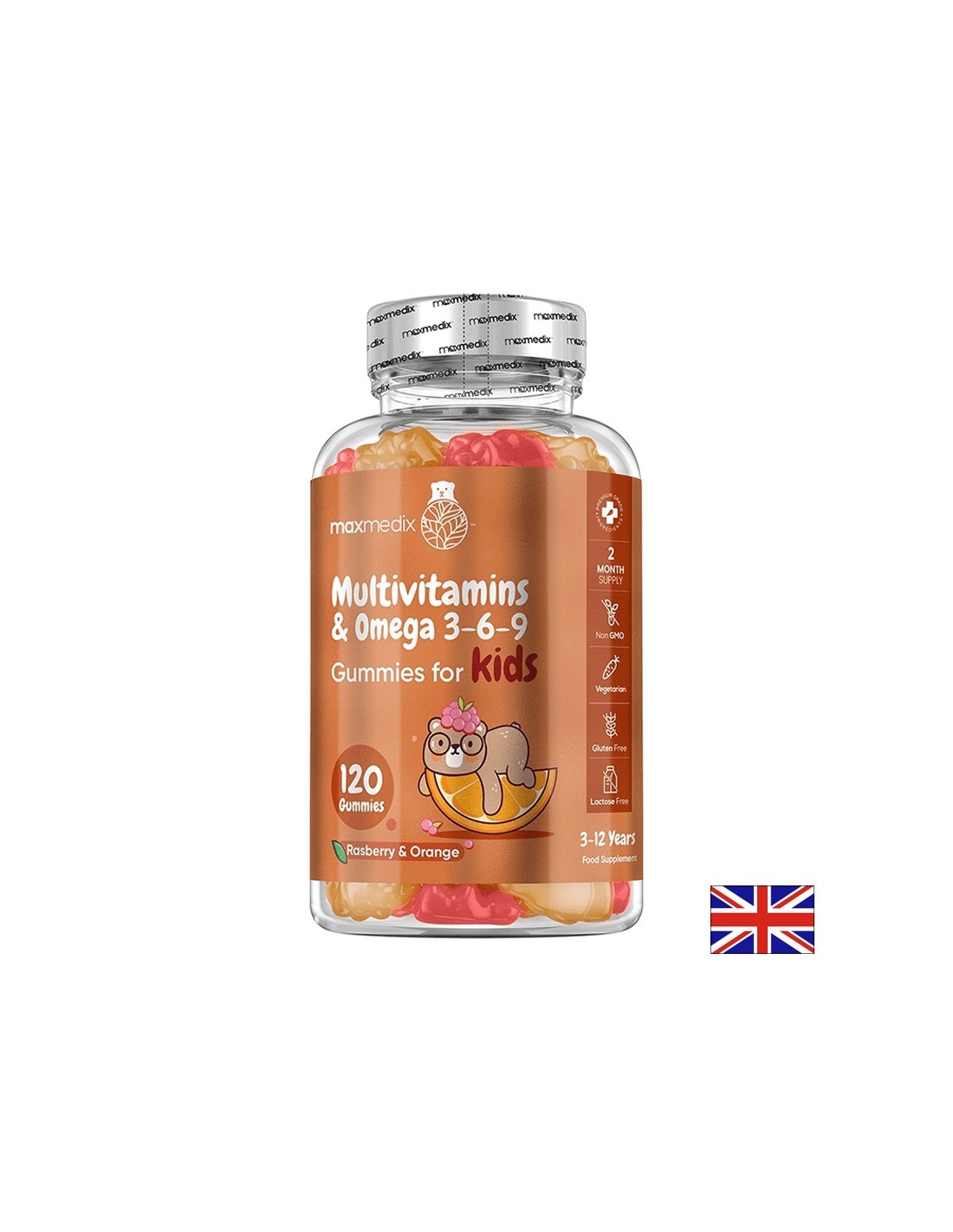 Multivitamine + Omega 3-6-9 (Formel für Kinder), 120 Geltabletten