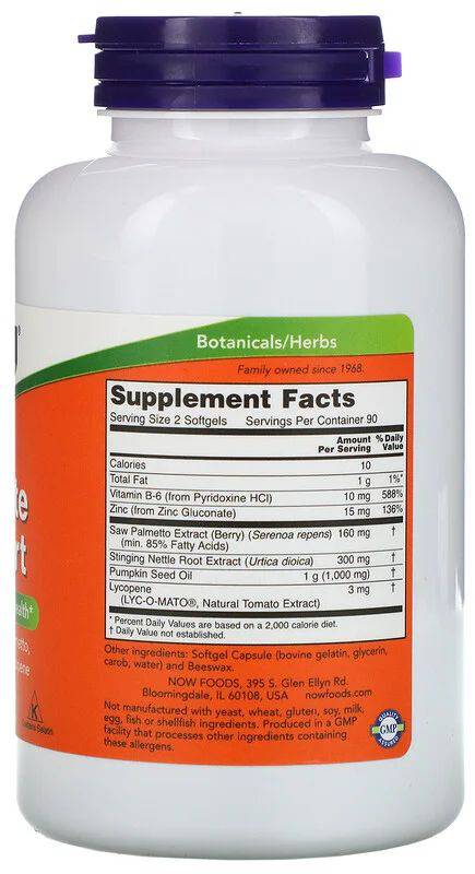 Prostataunterstützung - 180 Gelkapseln