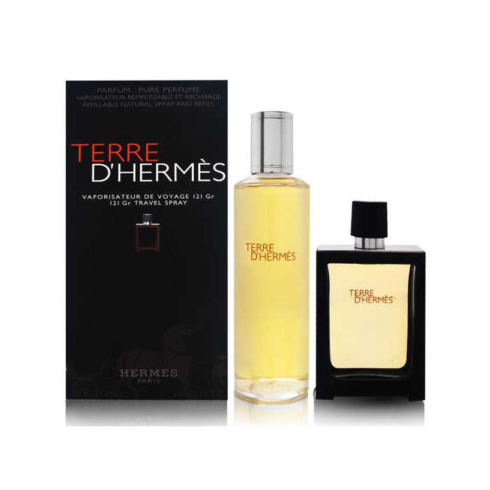 Terre d'hermes eau de Parfüm Spray nachfüllbar 30 ml Set 2 Teile