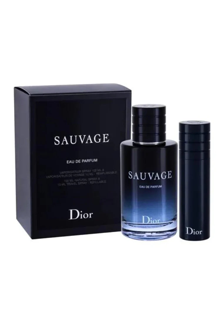 Geschenkset für Herren <tc>DIOR</tc> Sauvage EDP 100 ml + EDP 10 ml