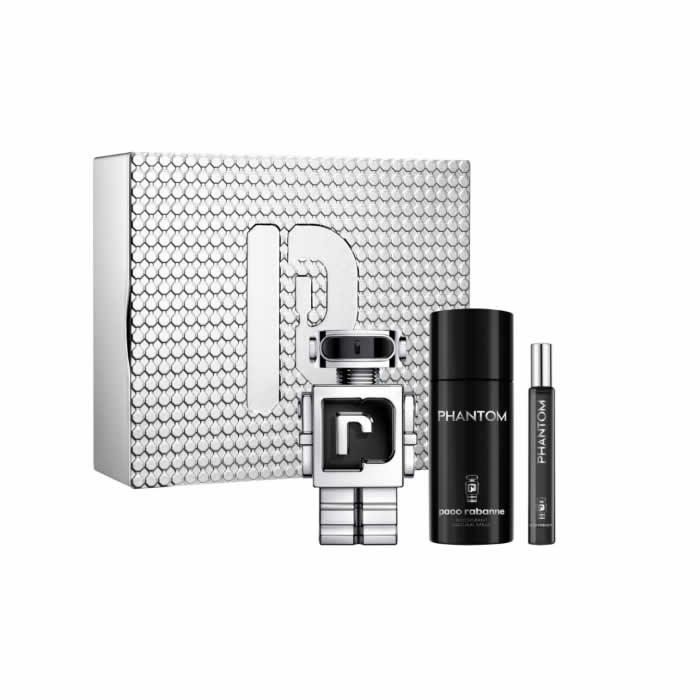<tc>PACO RABANNE</tc> Phantom Eau de Toilette Spray 100 ml Set 3 Stück