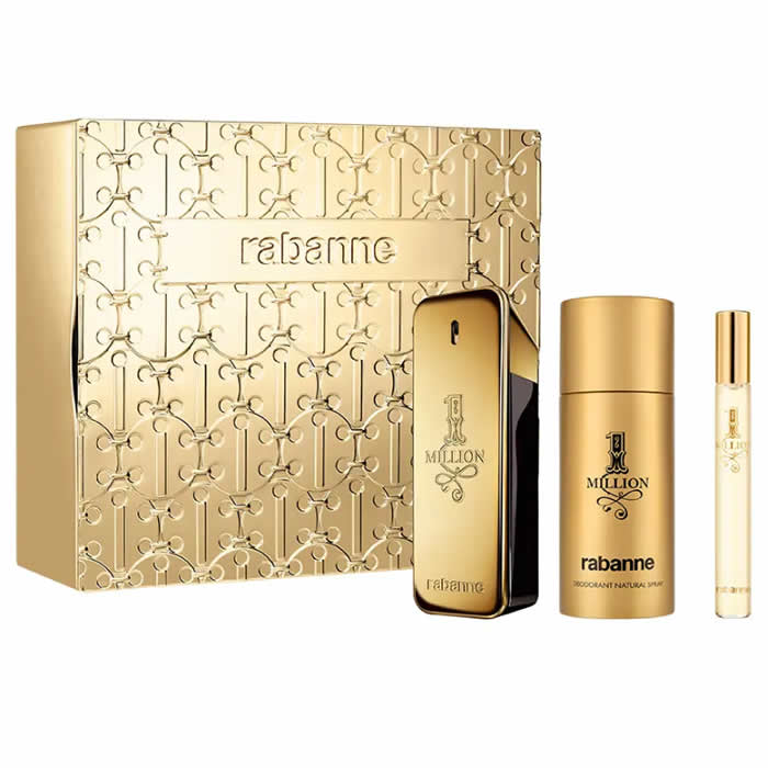 <tc>PACO RABANNE</tc> 1 Million Eau de Toilette Spray 100 ml Set 3 Stück