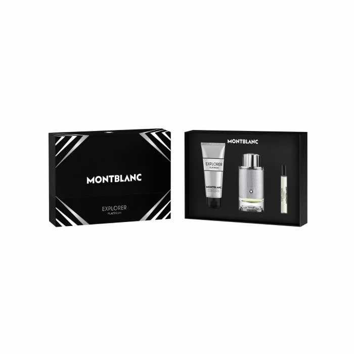 <tc>MONTBLANC</tc> Explorer Platinum Eau de Parfum Spray 100 ml Set 3 Stück