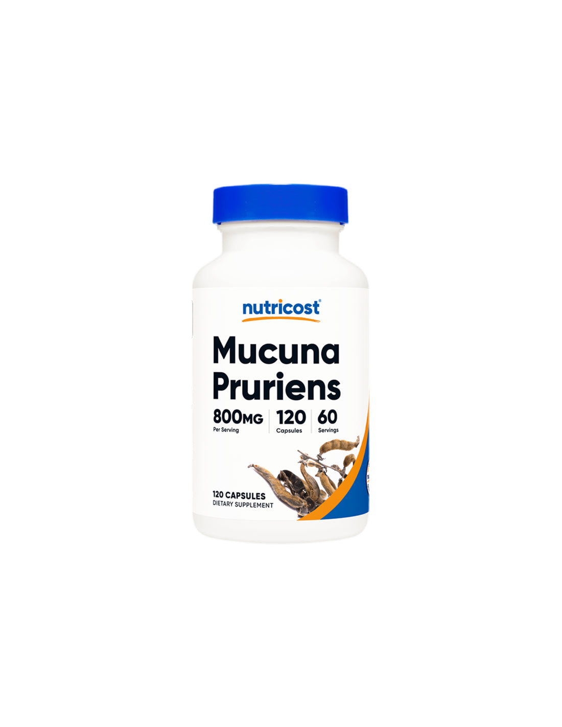 Stress and Anxiety - Mucuna / Velvet Bean (Mucuna Pruriens), 400 mg x 120 capsules Nutricost - Nutra Best Europe