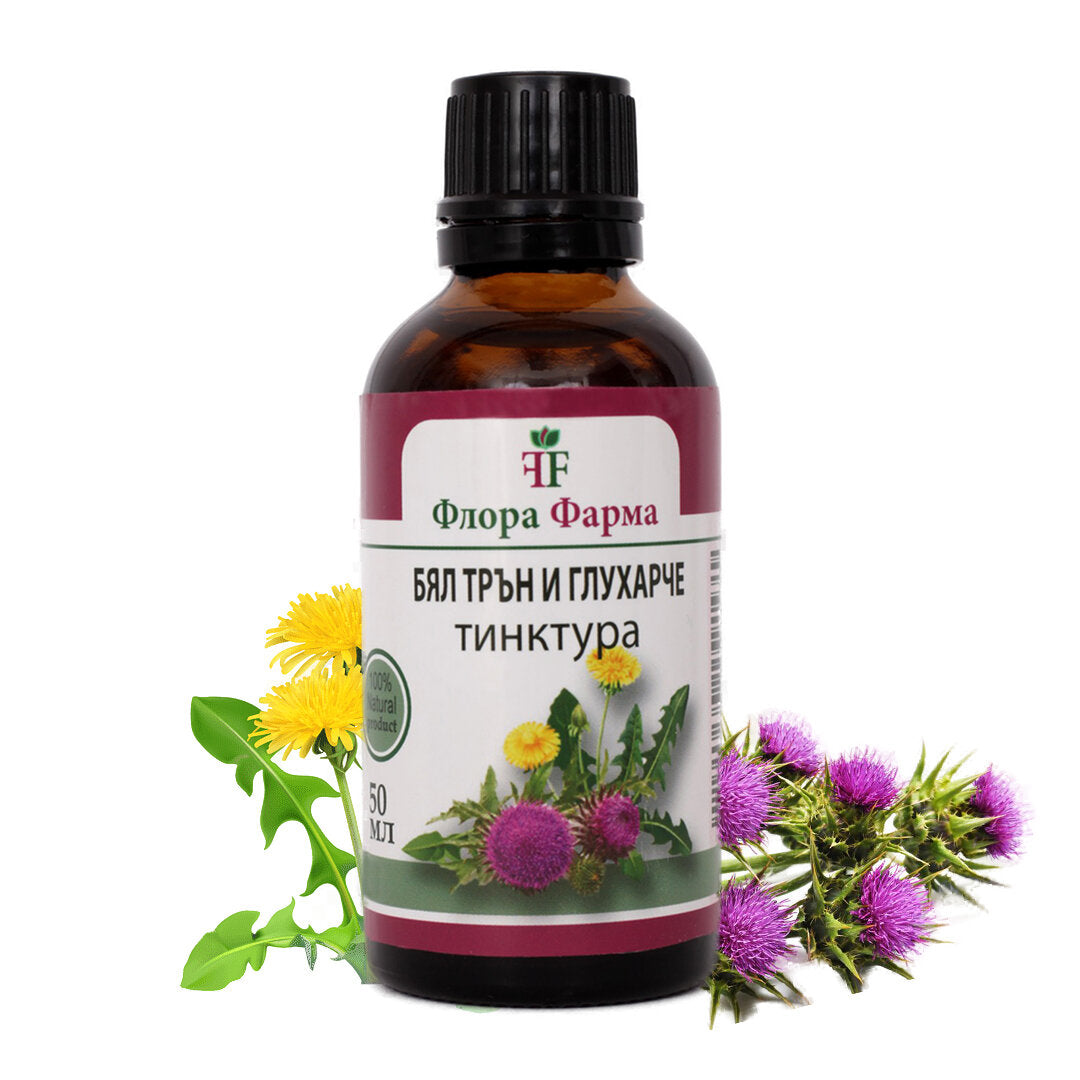 Mariendistel 375 mg und Löwenzahn 375 mg – Tinktur 50 ml FLORA FARMS