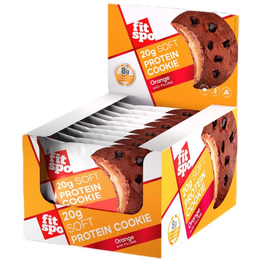 Weicher Proteinkeks | mit 8G -Kollagen und kein Zucker zu Zucker - 10 x 70 Gramm