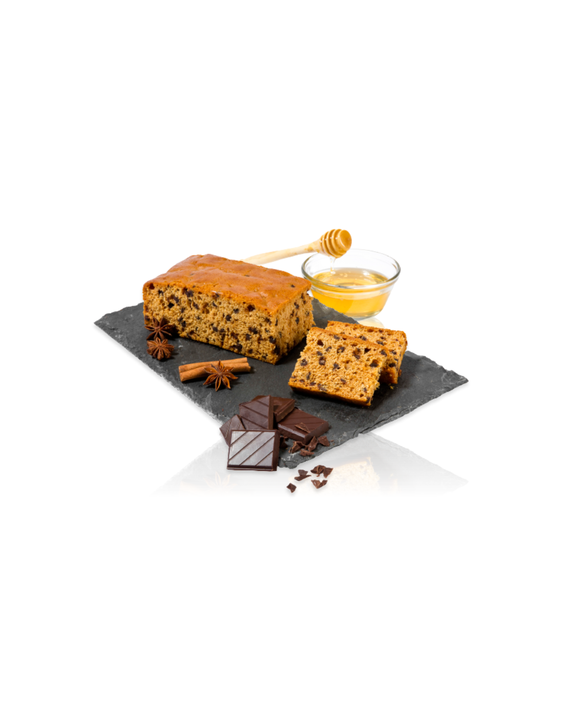 Französisches Honigbrot mit Schokoladenstückchen, 40 % Honig, 250 g,