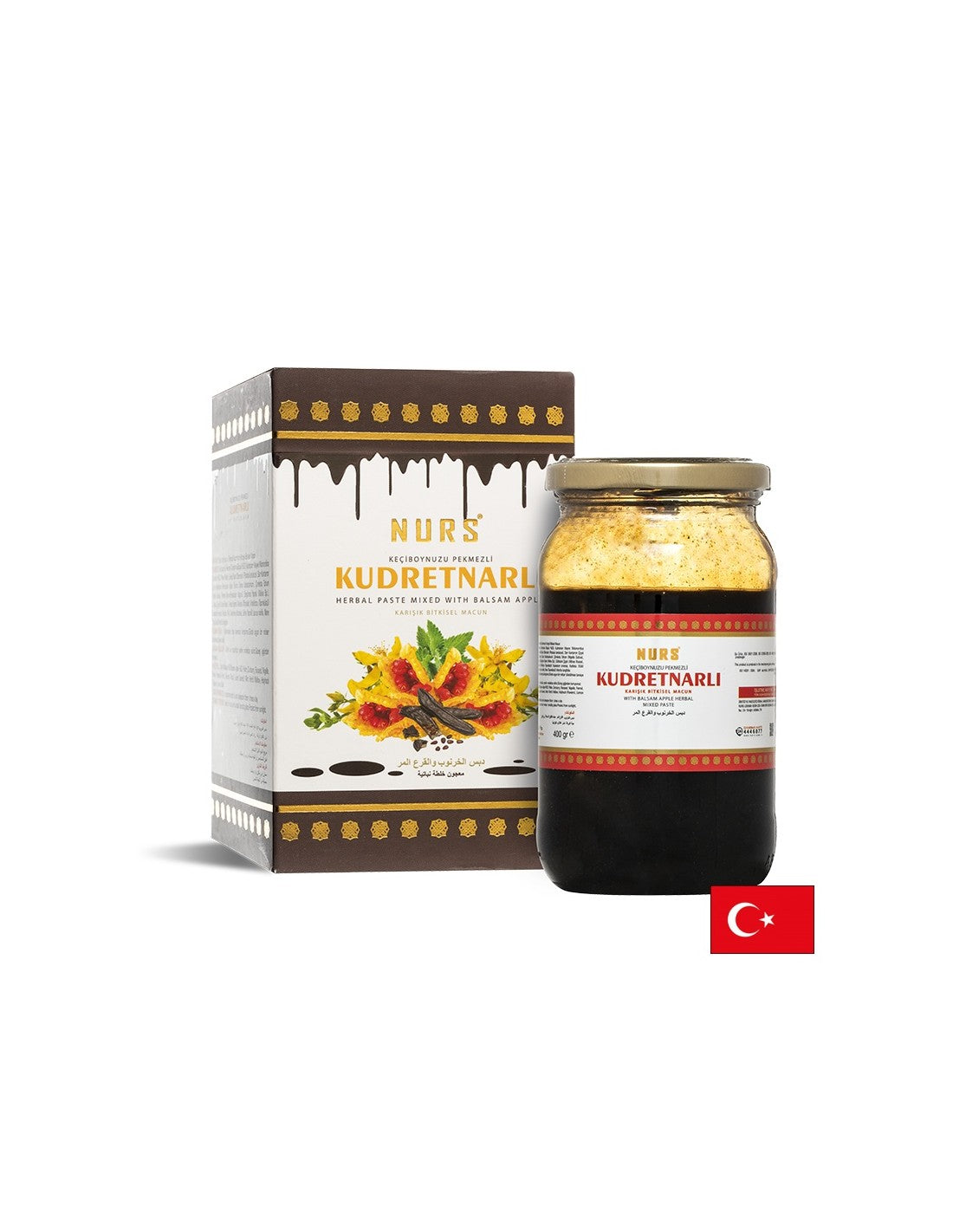 Kräuterpaste mit Johannisbrotmelasse und Bittermelone für eine gute Verdauung, 400 ml