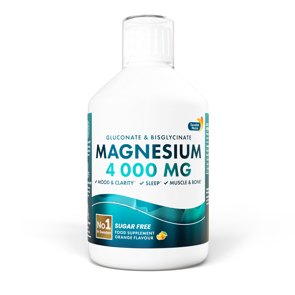 Flüssiges Magnesium 4000 (Bisglycinat und Gluconat) | 500 ml