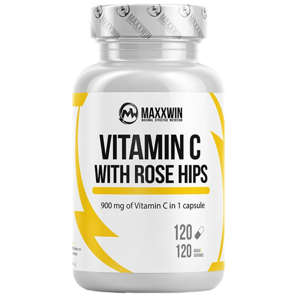 Vitamin C 900 mg | mit Rose Hüften - 120 Kapseln