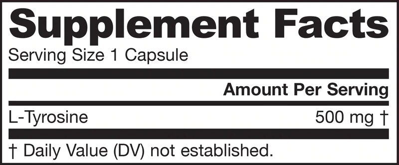 L -Tyrosin 500 mg - 100 Kapseln