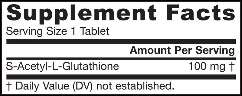S-Acetyl L-Glutathion 100 mg-60 Tabletten