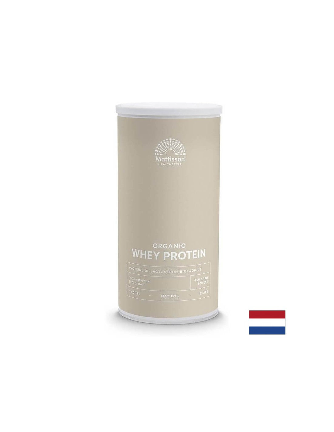 Molkenprotein Bio, 450 g Pulver (geschmacksneutral)