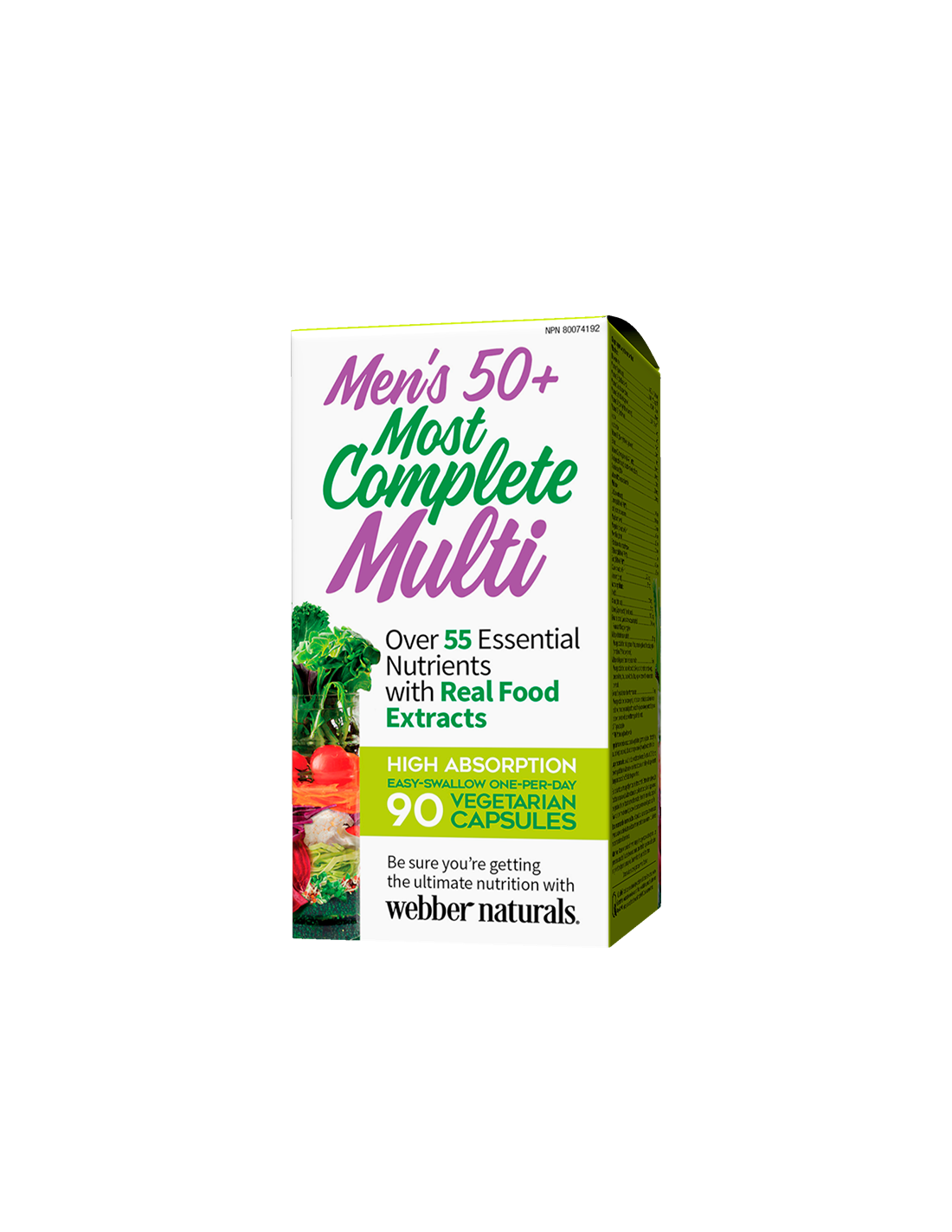 Multivitamin für Männer ab 50 – Men's Most Complete Multi 50+, 90 Kapseln <tc>Webber Naturals</tc>