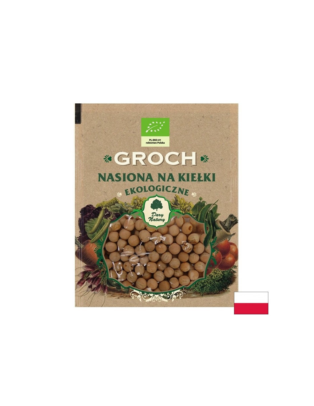 Erbsen – Sprossensamen Bio, 50 g <tc>Dary Natury</tc>