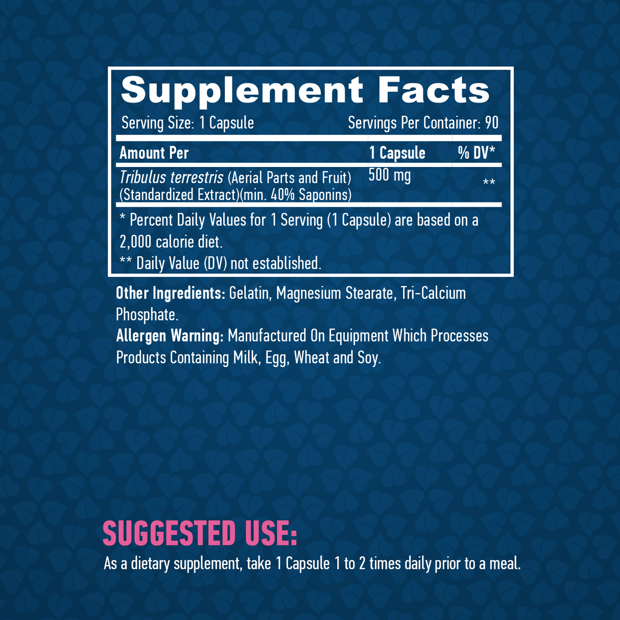 Tribulus Terrestris 500 mg/90 Kapseln