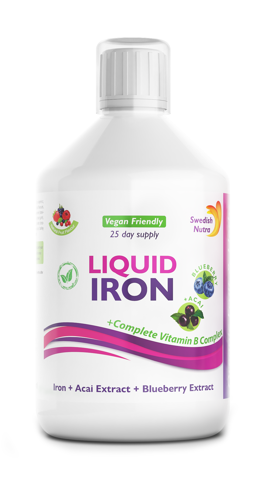 Eisen mit B-Komplex und Bio-Frucht- und Kräuterextrakt 500 ml /Vegan/