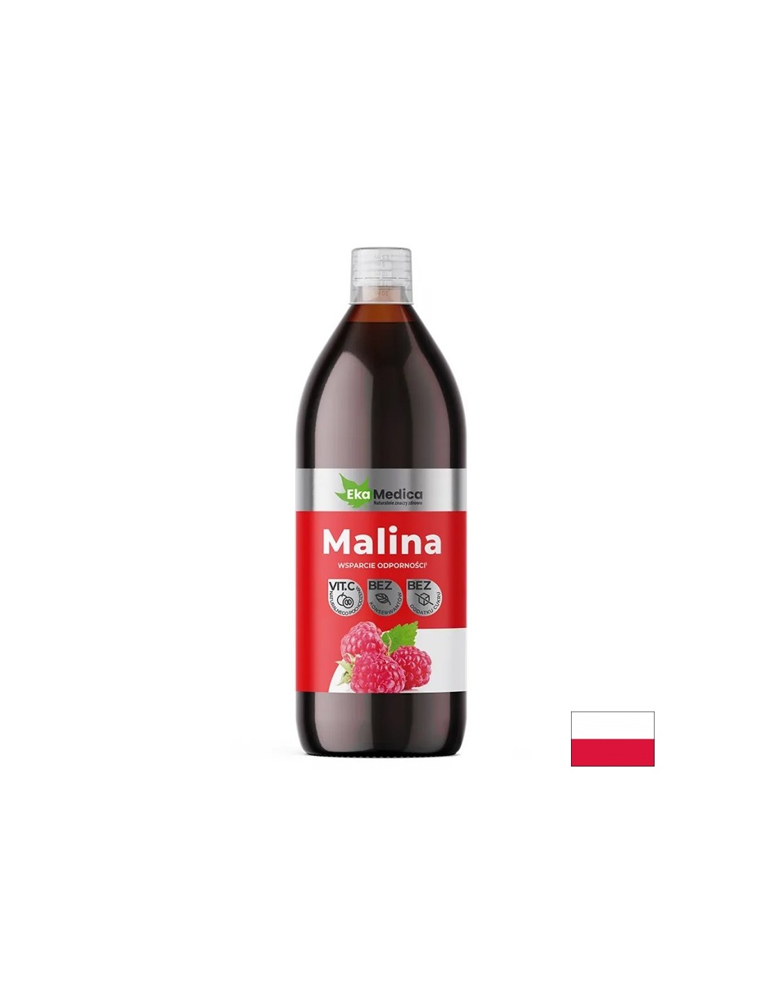 Himbeersaft (angereichert mit Camu Camu) – Starke Immunität, 500 ml