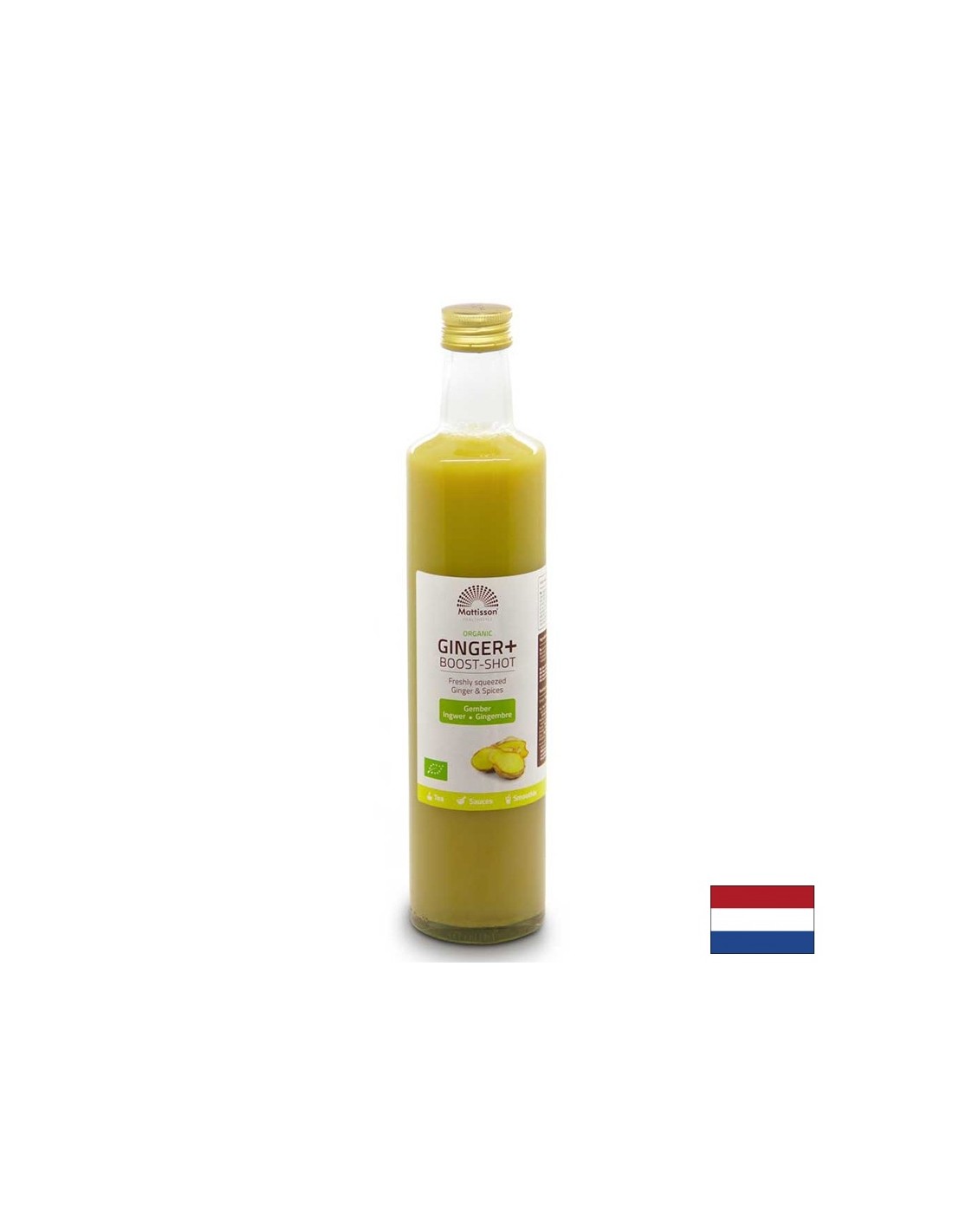 Bio-Ingwer- und Zitronensaft für den kulinarischen Gebrauch, 500 ml