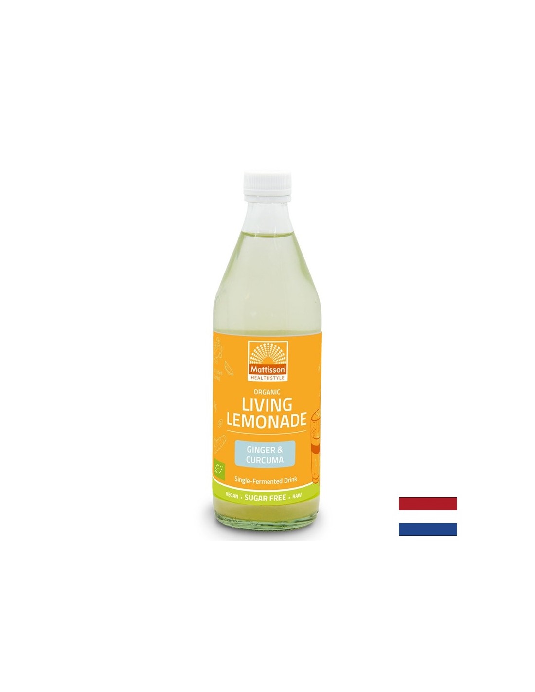 Lebende Limonade mit Ingwer und Kurkuma BIO, 500 ml