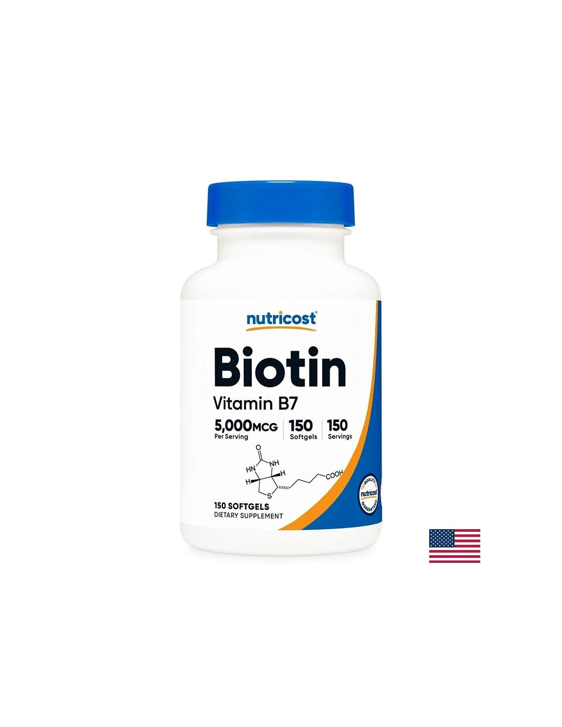 Haare, Haut und Nägel – Biotin, 5000 µg x 150 Softgelkapseln