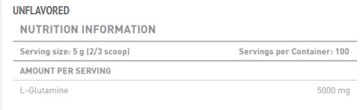 Glutamin unerleuchtet - 0,500 kg