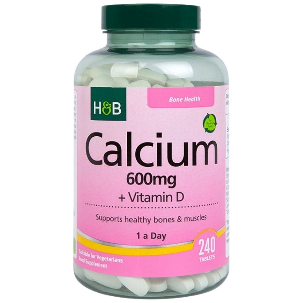 Kalzium 600 mg + Vitamin D - 240 Tabletten
