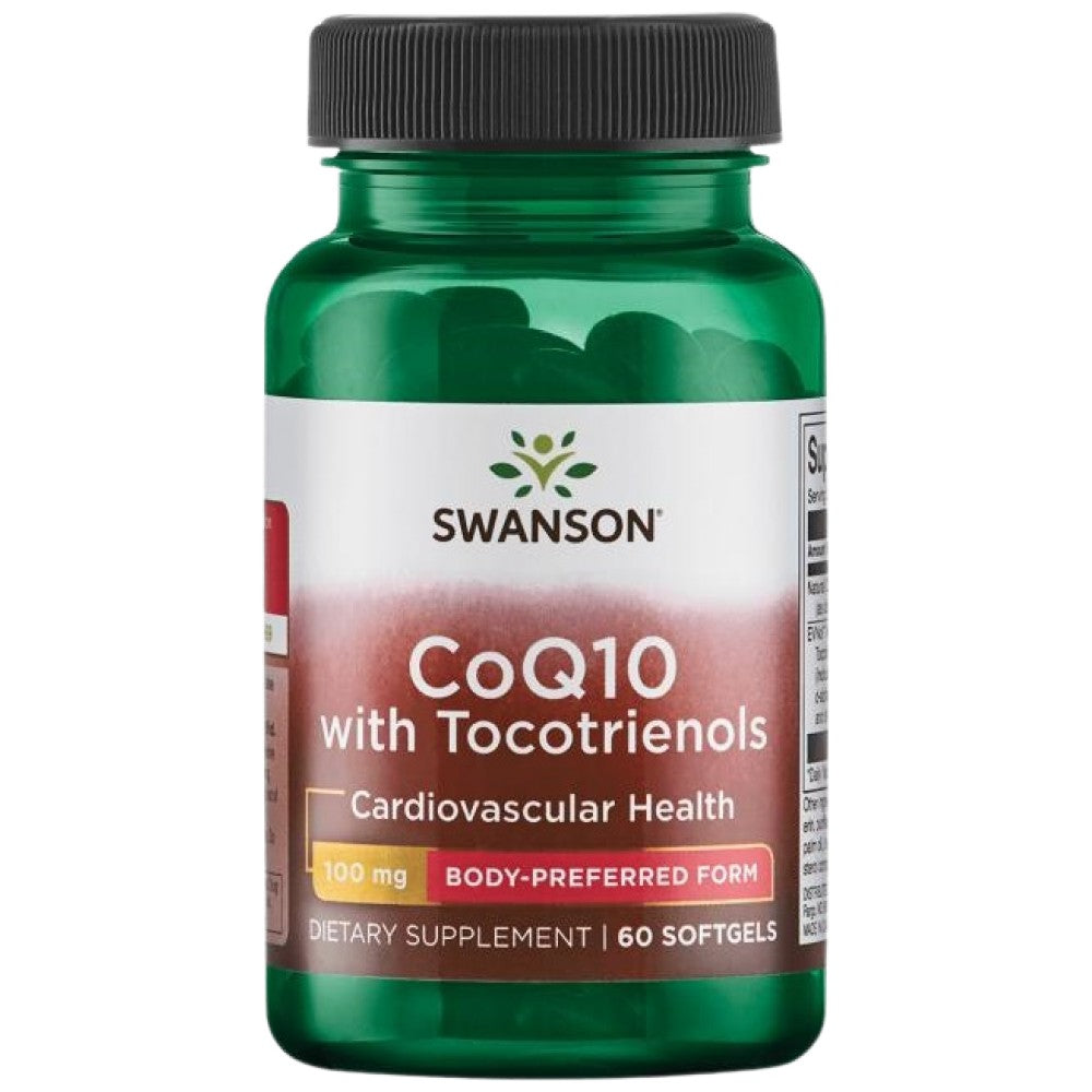 CoQ10 100mg | Mit 10 mg tocotrienols 60 Gelkapseln