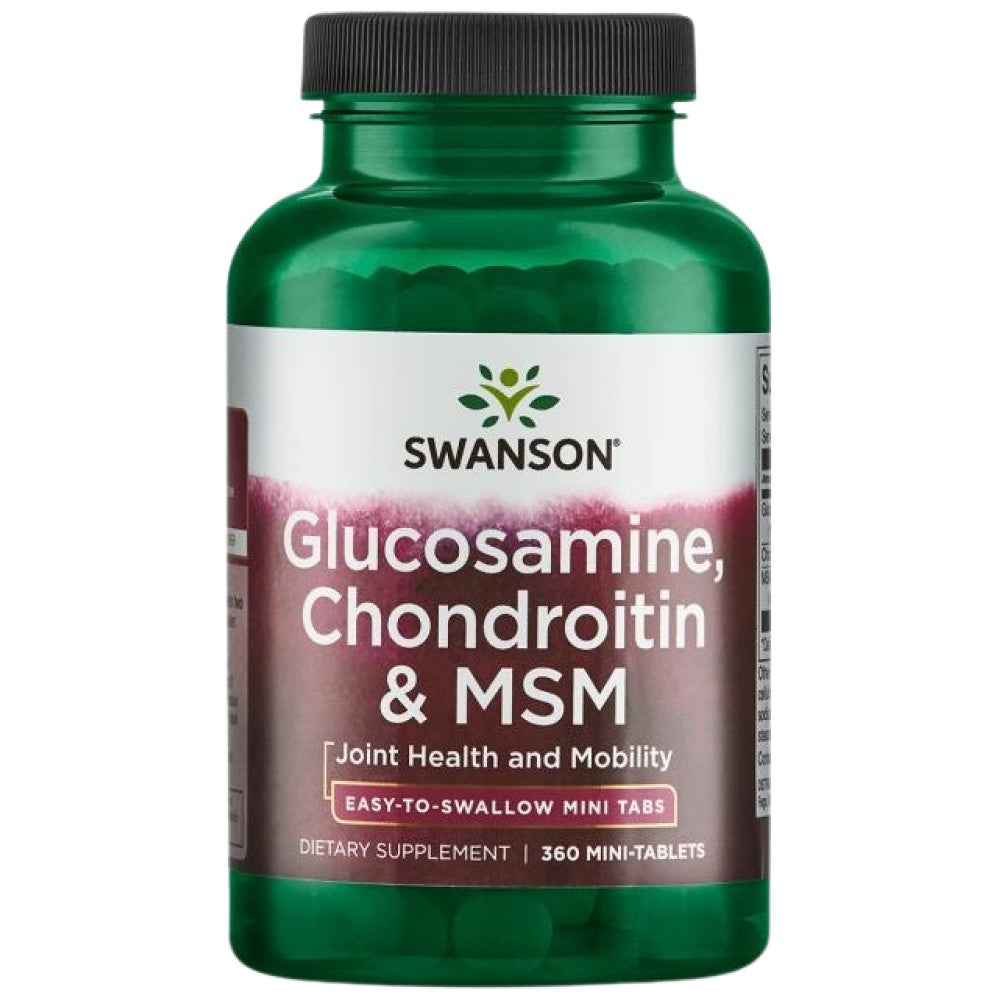 Glucosamin, Chondroitin & MSM | Mini -Tabletten - 360 Tabletten