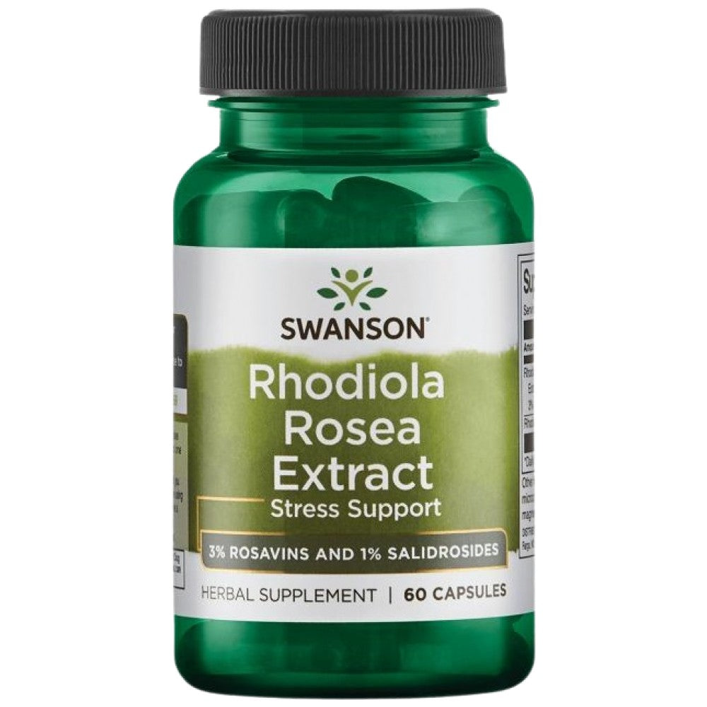 Rhodiola Rosea Extrakt | 3% R<tc>Osavi</tc>ns 60 Kapseln