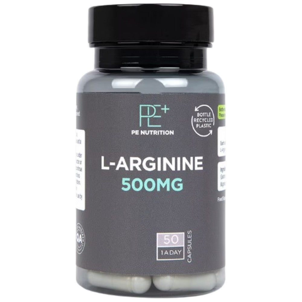 Pe Nutrition | L -Arginin 500 mg - 50 Kapseln
