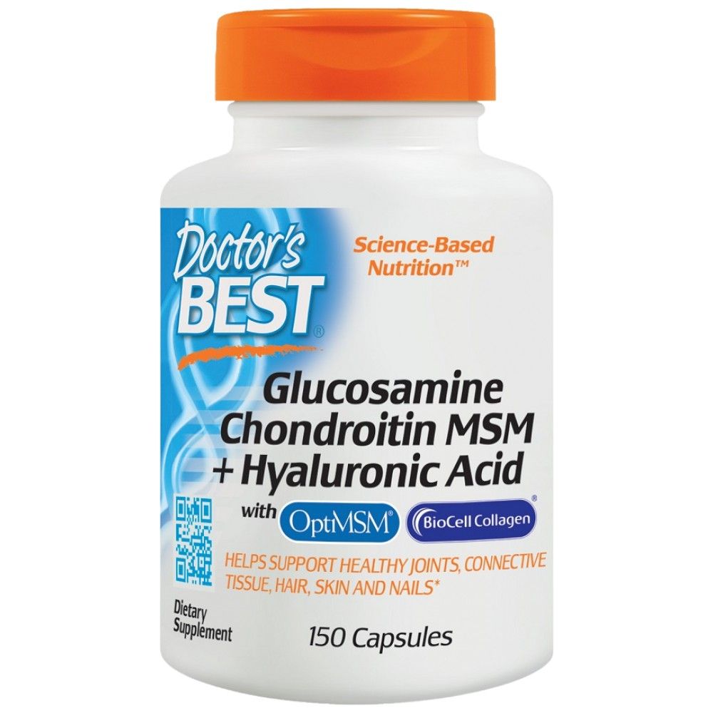 Glucosamin Chondroitin MSM | Mit Hyaluronsäure - 150 Kapseln
