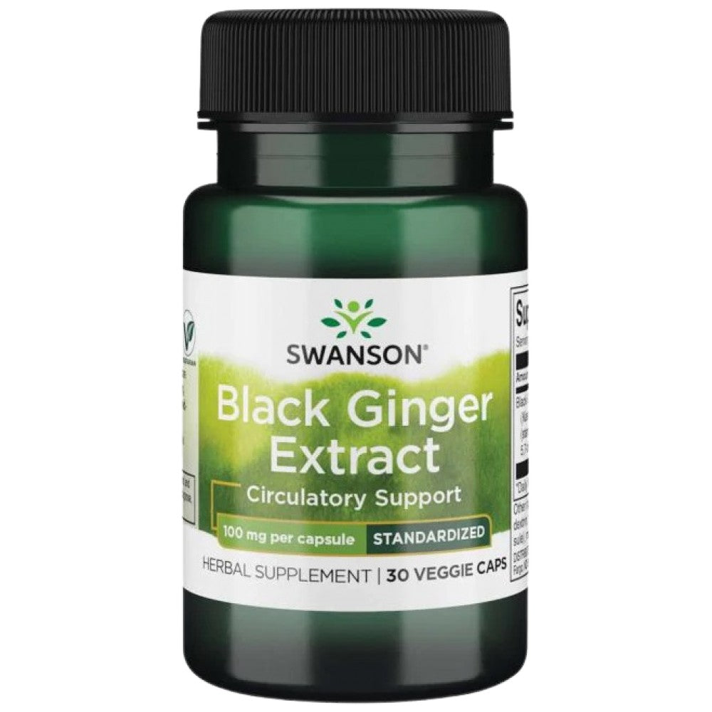 Schwarzer Ingwerextrakt 100 mg 30 Kapseln