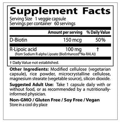 Beste r-liponsäure / stabilisierte Na-r-ala 100 mg-180 Kapseln