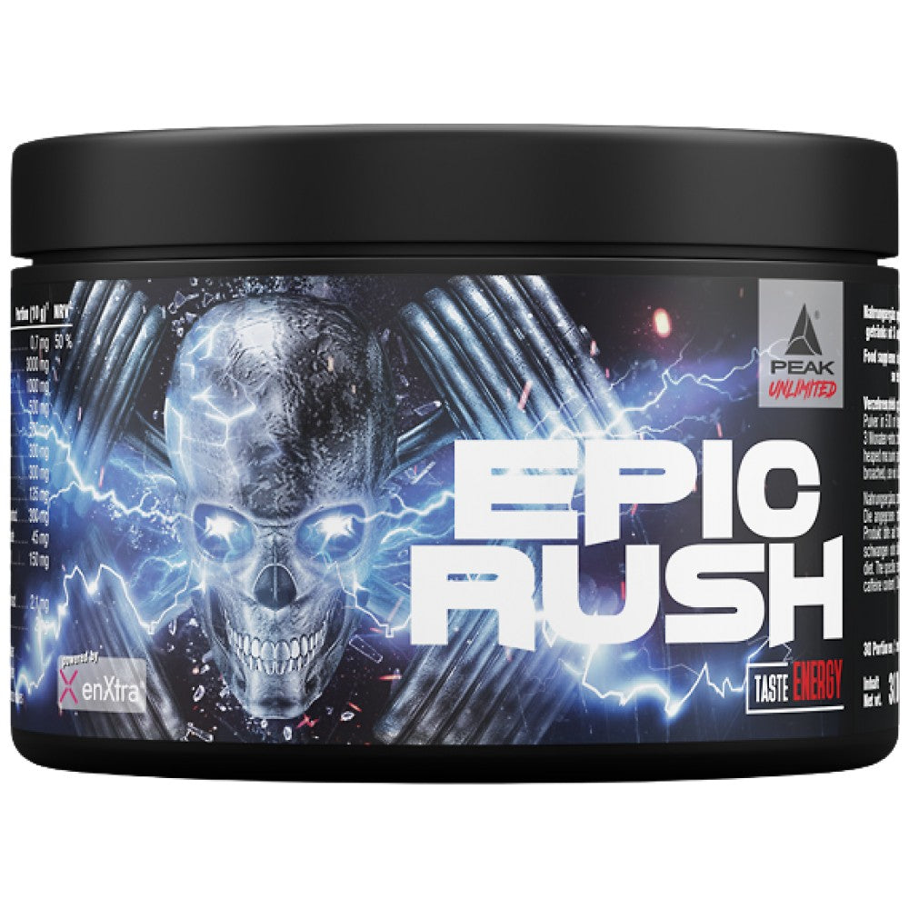 Epischer Ansturm | Hardcore Focus Pre -Workout- oder Gaming -Matrix mit Enxtra ™ - 300 Gramm
