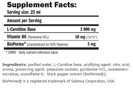 Carniline Pro Fitness 2000 /480 ml