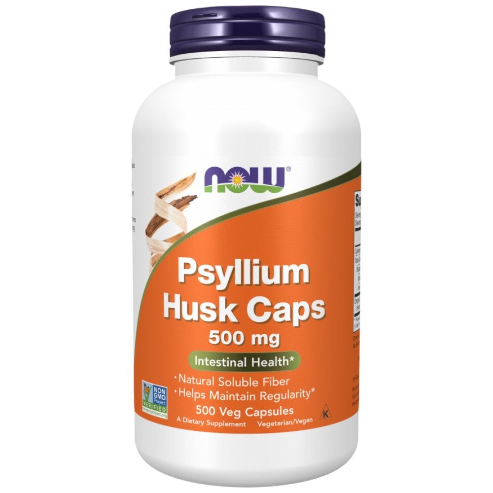 Psyllium -Schalenkappen 500 mg - 500 Kapseln