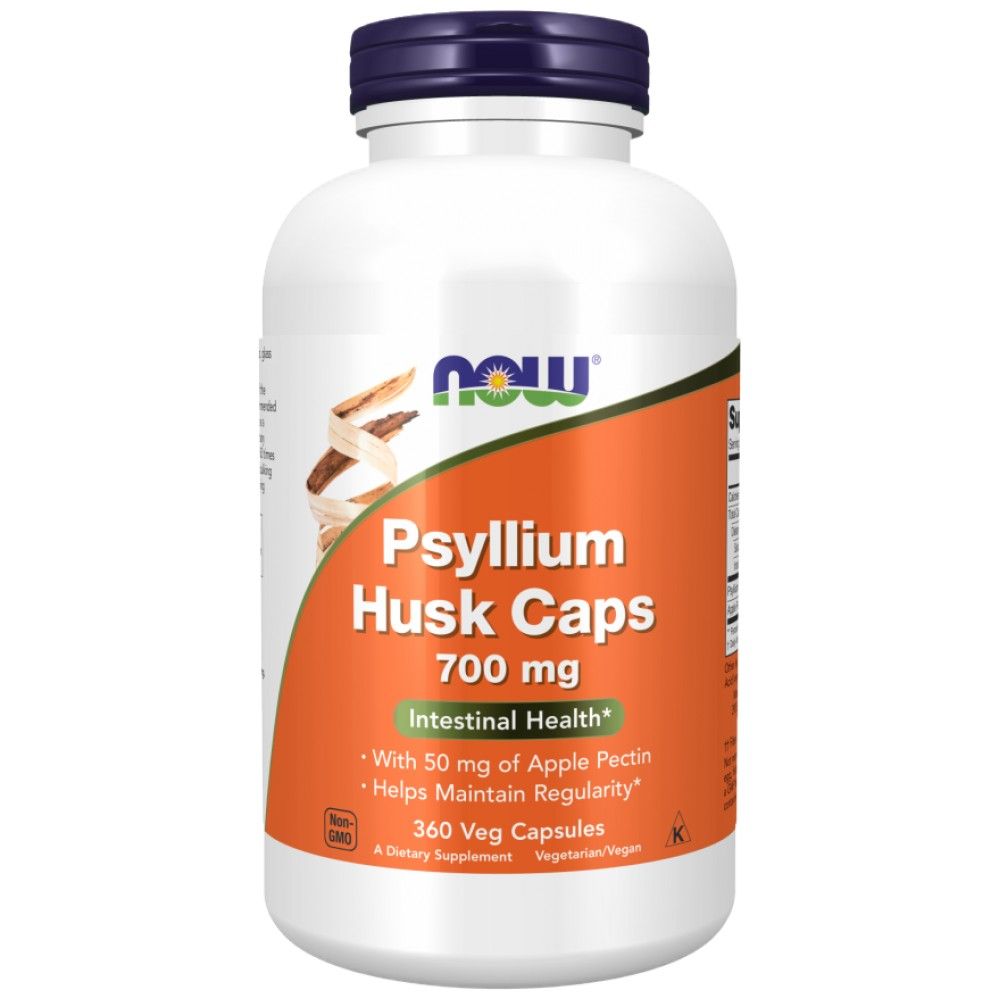Psyllium Husk 700 mg | mit Apfelpektin - 360 Kapseln
