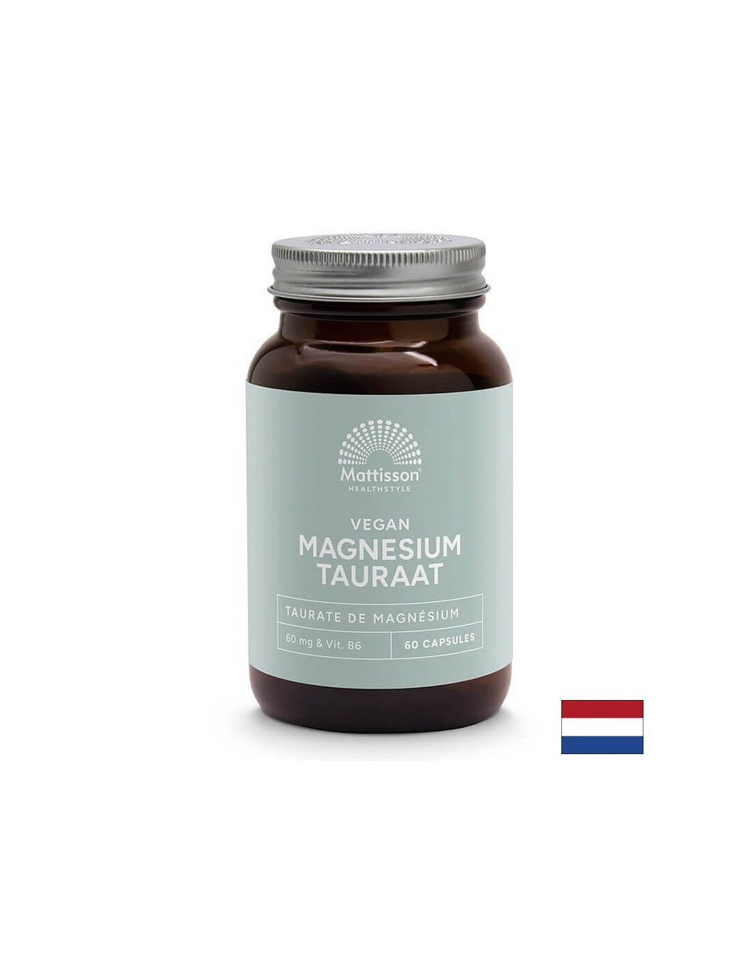 Gehirn- und Nervenfunktion – Magnesium (Taurat) + Vitamin B6, 60 Kapseln <tc>Mattisson Healthstyle</tc>