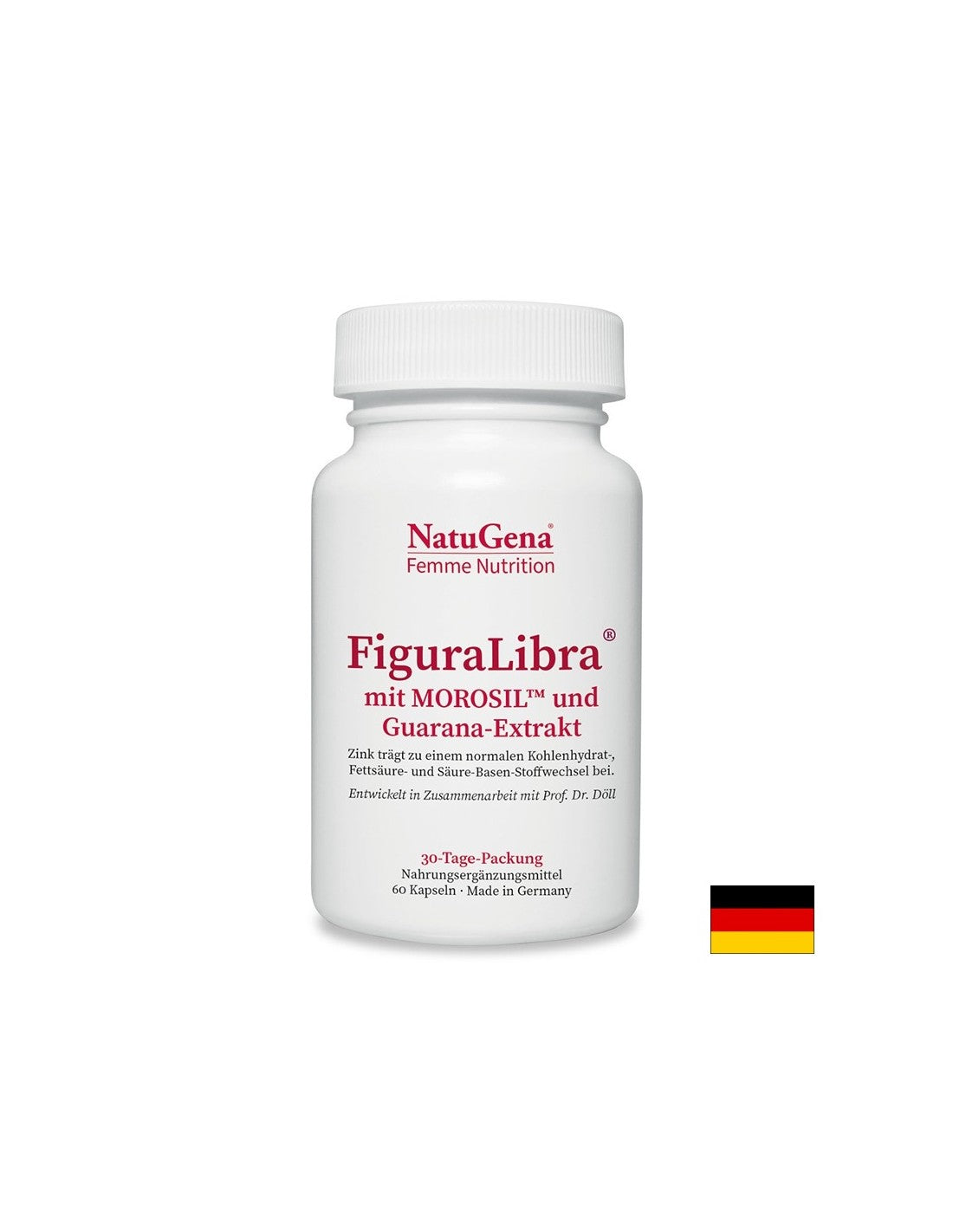 Figure Libra (mit Blutorangenextrakt, Guarana, grünem Tee) – Gewichtskontrolle und Stoffwechselaktivierung, 60 Kapseln