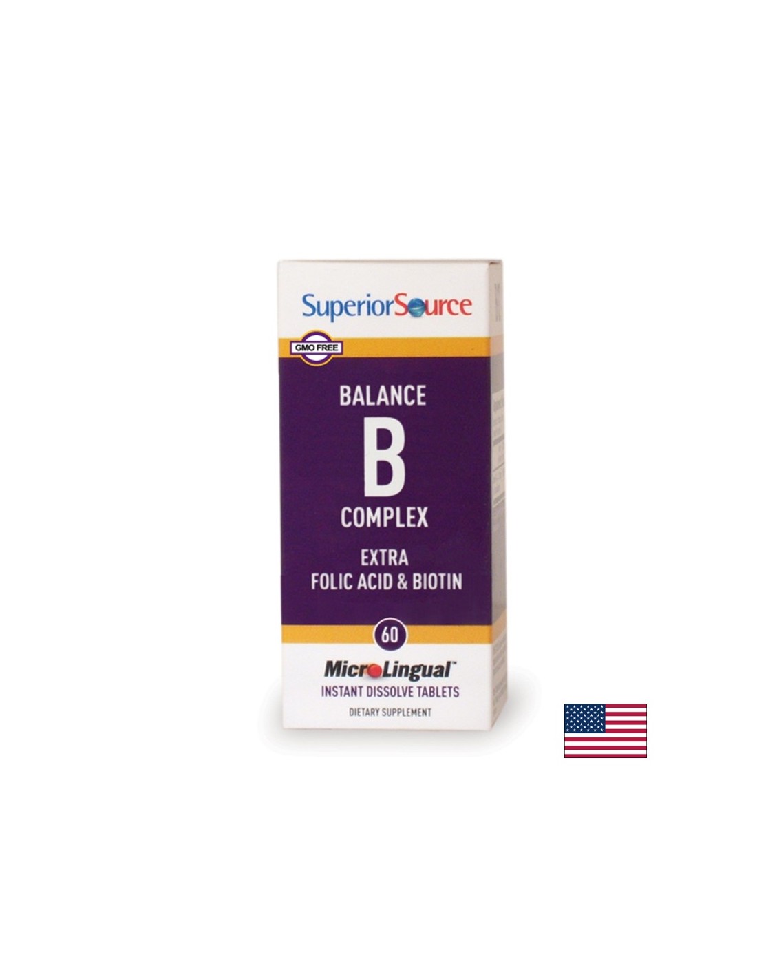 Vitamin-B-Komplex, 60 Sublingualtabletten <tc>Superior Source</tc>
