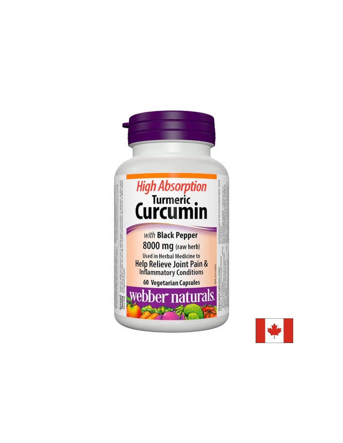 Kurkuma mit schwarzem Pfeffer – Entzündungshemmend bei Infektionen und Gelenkproblemen, 60 Kapseln <tc>Webber Naturals</tc>